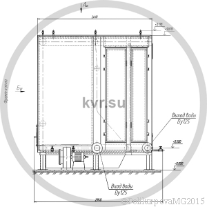 Котел КВр-1,6. Чертеж