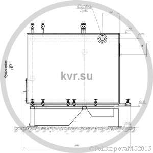 Чертеж котла 600 КВт без дымососа