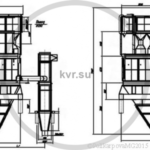 Чертеж циклона БЦ-512-Р-2-(6х6)