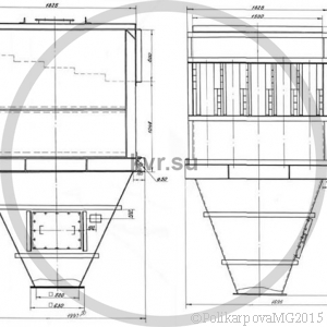 Чертеж циклона ЦБ 25