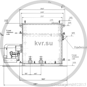 Чертеж газового котла 1,8 МВт