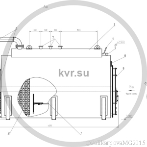 Чертеж КП 1000 на угле. Вид 1