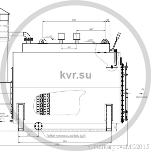 Чертеж КП 500 на угле. Вид 2