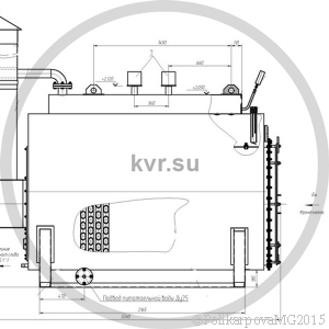 Чертеж КП 500 на газе. Вид 1