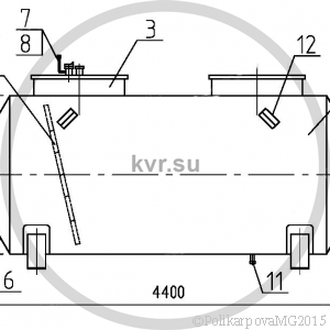 Чертеж резервуара РГС-15
