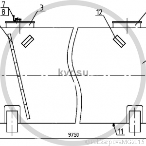 Чертеж резервуара РГС-75